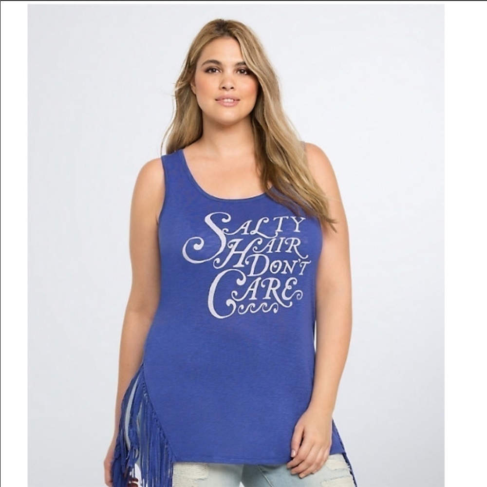 Torrid Fringe ‘Salty Hair Don’t Care’ Tank Top
